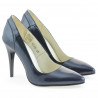 Eleganckie buty damskie 1230 lakierowane indigo