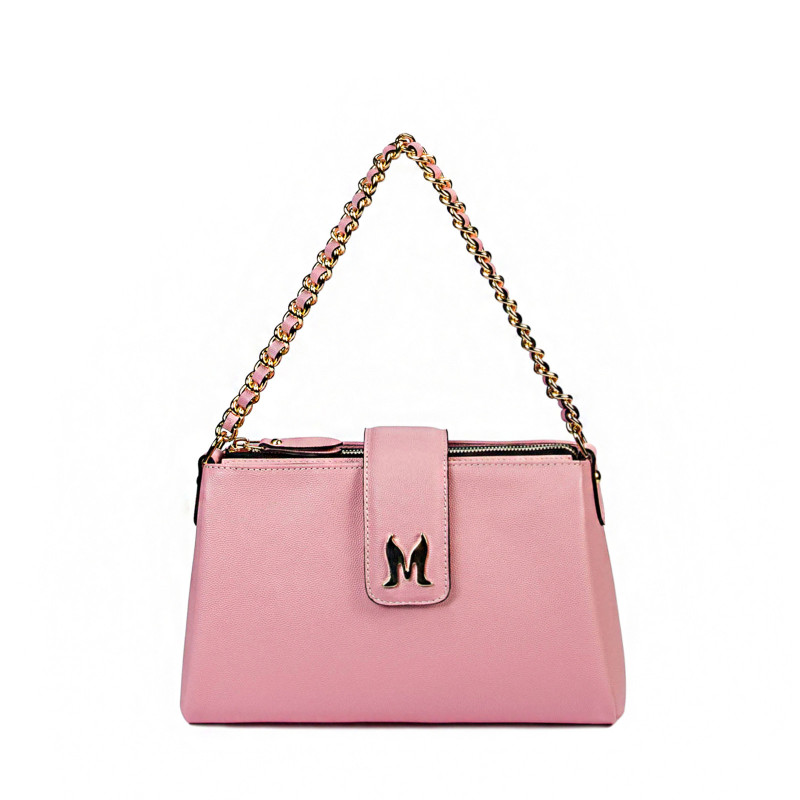 Damska torebka na ramię 003g róż baby pink