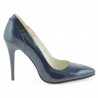 Eleganckie buty damskie 1230 lakierowane indigo