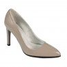 Eleganckie buty damskie 1276 lakier cappuccino