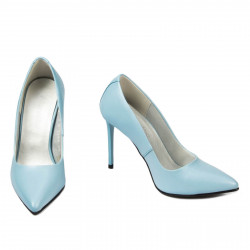Eleganckie buty damskie 1289 niebieski