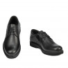 Czarne półformalne buty męskie 881