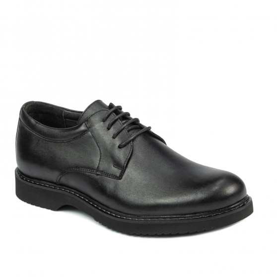 Czarne półformalne buty męskie 881