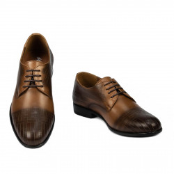 Eleganckie buty męskie 952 a brązowe
