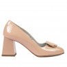 Eleganckie buty damskie 1291 lakierowane nude