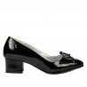 Eleganckie damskie buty 1270 czarne lakierowane