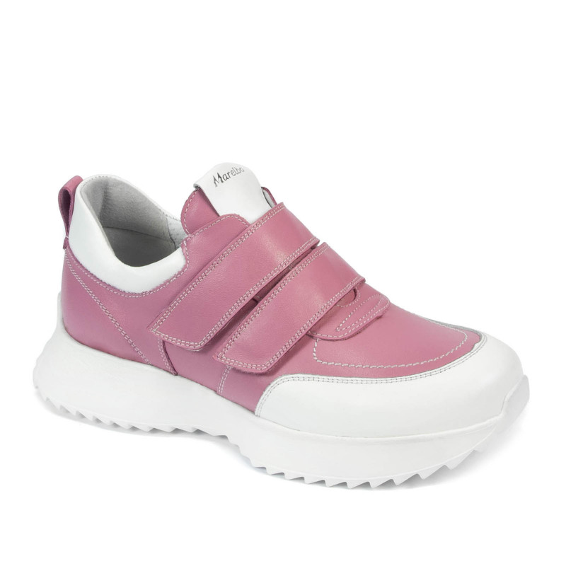 Buty sportowe damskie 6060 różowe kombinowane
