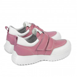Buty sportowe damskie 6060 różowe kombinowane