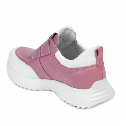 Buty sportowe damskie 6060 różowe kombinowane
