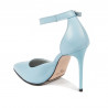 Eleganckie buty damskie 1296 niebieskie