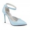 Eleganckie buty damskie 1296 niebieskie