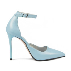 Eleganckie buty damskie 1296 niebieskie