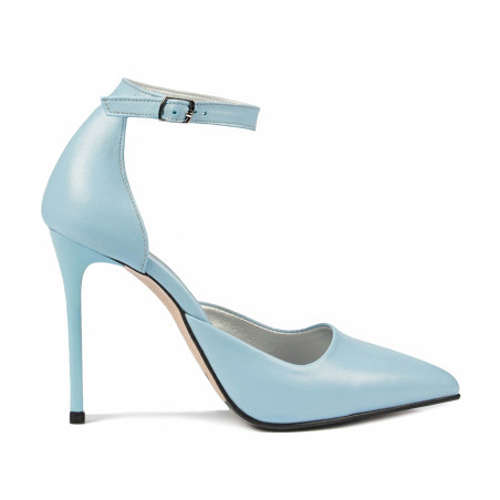 Eleganckie buty damskie 1296 niebieskie
