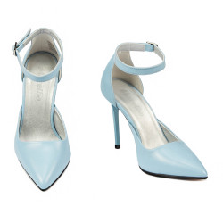 Eleganckie buty damskie 1296 niebieskie