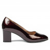Eleganckie buty damskie 1268 lakier bordowy01
