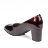 Eleganckie buty damskie 1268 lakier bordowy01