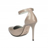 Eleganckie buty damskie 1296 lakier cappuccino