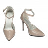 Eleganckie buty damskie 1296 lakier cappuccino