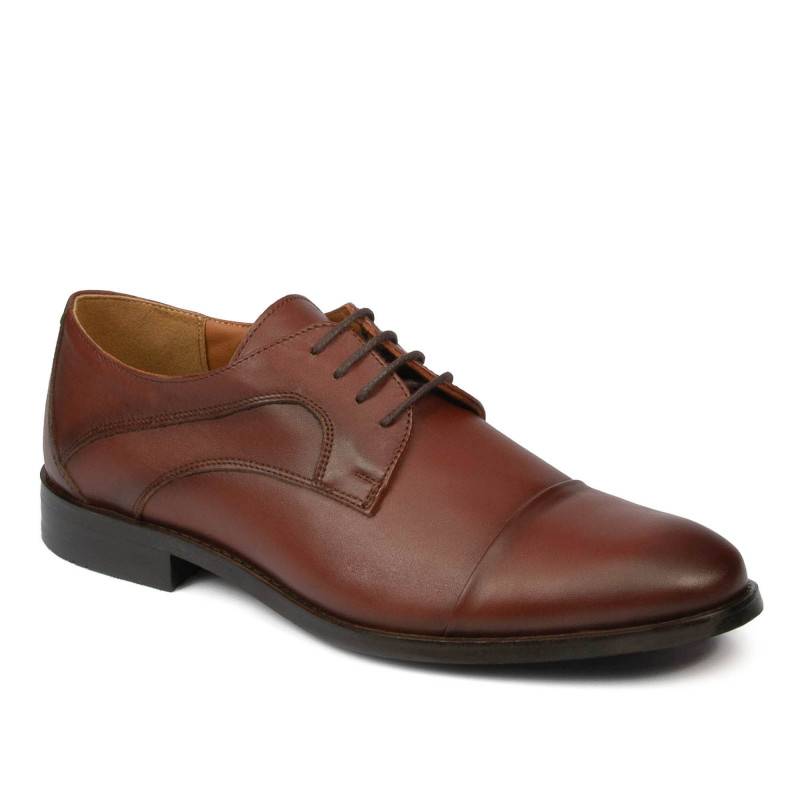 Eleganckie buty męskie 879 a koniak