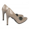 Eleganckie buty damskie 1276 lakier cappuccino