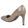 Eleganckie buty damskie 1276 lakier cappuccino