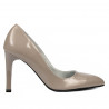 Eleganckie buty damskie 1276 lakier cappuccino