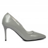 Eleganckie buty damskie 1293 lakier szary