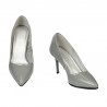 Eleganckie buty damskie 1293 lakier szary