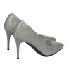 Eleganckie buty damskie 1293 lakier szary