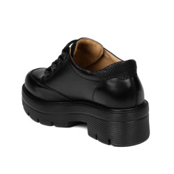 Damskie buty casual 6064 czarny kombinowany