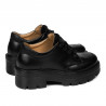 Damskie buty casual 6064 czarny kombinowany