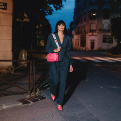 Eleganckie buty damskie 1293 różowe lifestyle