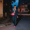 Eleganckie buty damskie 1293 różowe lifestyle