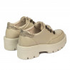 Damskie buty casual 6064 beżowe kombinowane