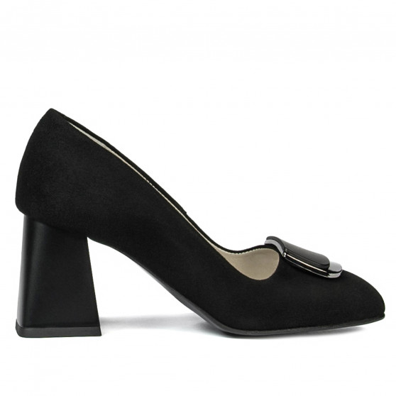 Eleganckie buty damskie 1291 czarny antilop