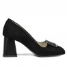 Eleganckie buty damskie 1291 czarny antilop