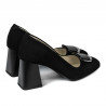 Eleganckie buty damskie 1291 czarny antilop