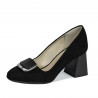 Eleganckie buty damskie 1291 czarny antilop