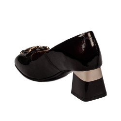 Eleganckie buty damskie 1298 lakierowane bordo