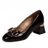 Eleganckie buty damskie 1298 lakierowane bordo
