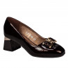 Eleganckie buty damskie 1298 lakierowane bordo