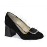 Eleganckie buty damskie 1291 czarny antilop