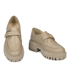Damskie buty casual 6068 beżowe