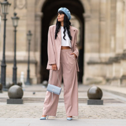 Eleganckie buty damskie 1296 niebieskie lifestyle