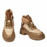 Damskie botki 3382 camel combinado