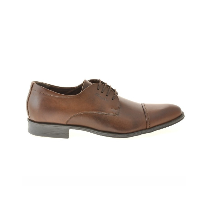 Eleganckie buty męskie 785 brązowe