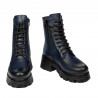 Buty damskie 3386 w kolorze indygo z elementami różnych kolorów