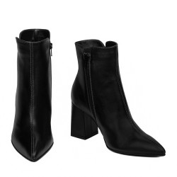 Czarne botki damskie 1193