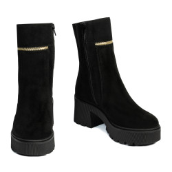 Damskie botki 3388 czarny bufo