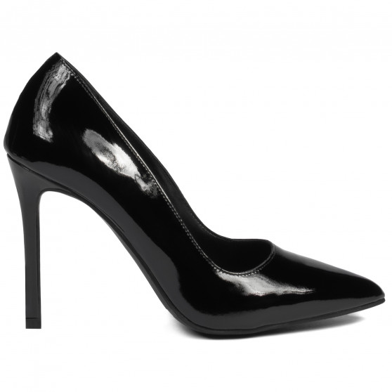 Eleganckie buty damskie 1299 lakierowane czarne